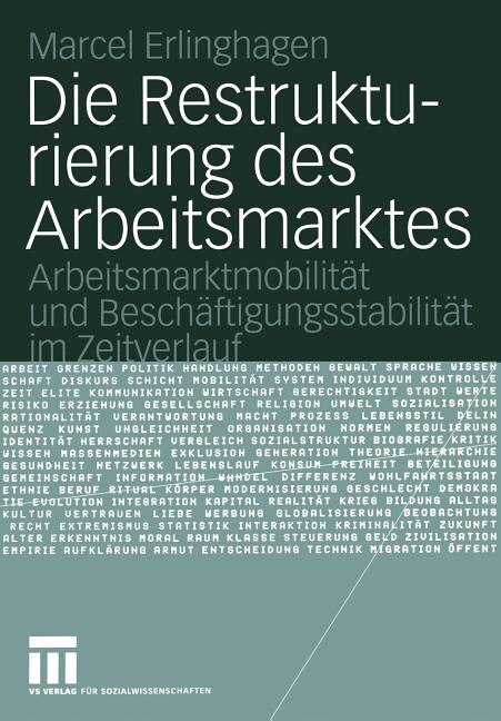 Couverture_Die Restrukturierung des Arbeitsmarktes