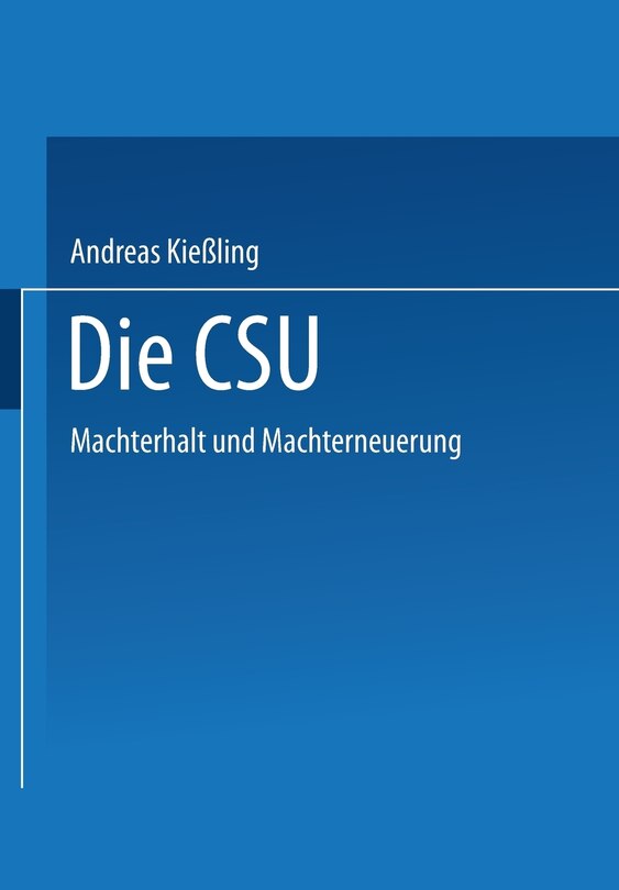 Front cover_Die CSU
