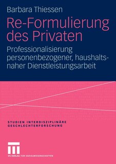 Front cover_Re-Formulierung des Privaten