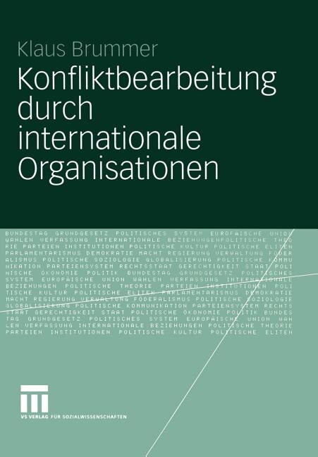 Front cover_Konfliktbearbeitung durch internationale Organisationen