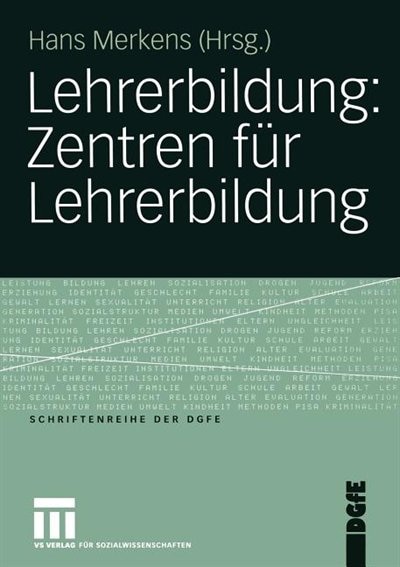 Front cover_Lehrerbildung: Zentren für Lehrerbildung