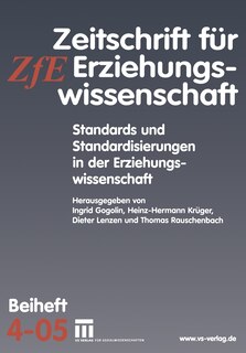 Front cover_Standards und Standardisierungen in der Erziehungswissenschaft