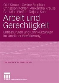 Front cover_Arbeit Und Gerechtigkeit
