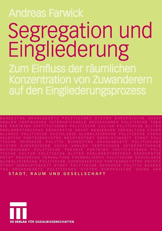 Couverture_Segregation und Eingliederung