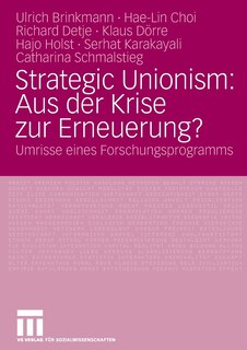 Couverture_Strategic Unionism: Aus der Krise zur Erneuerung?