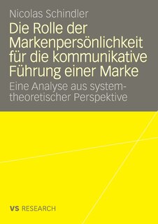 Front cover_Die Rolle der Markenpersönlichkeit für die kommunikative Führung einer Marke