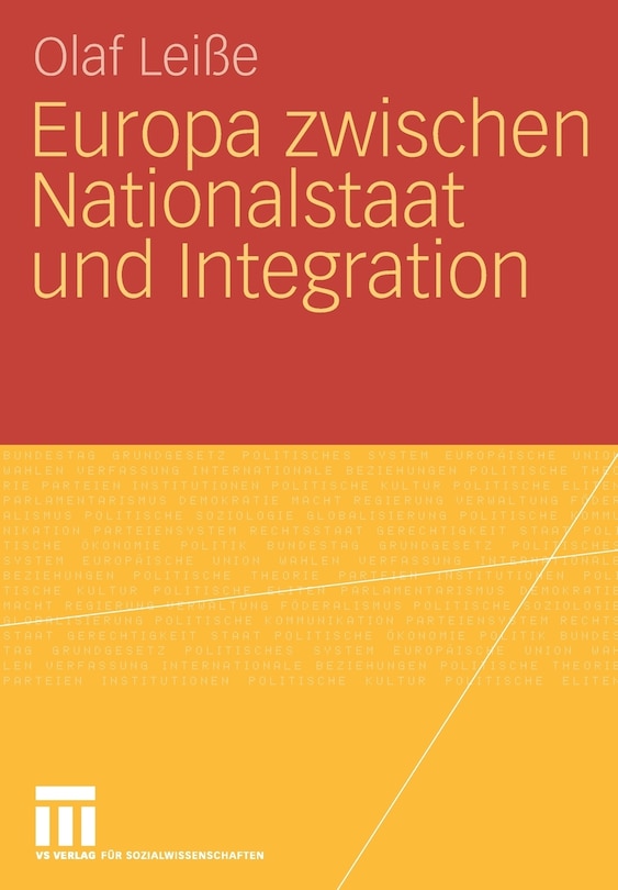 Front cover_Europa zwischen Nationalstaat und Integration