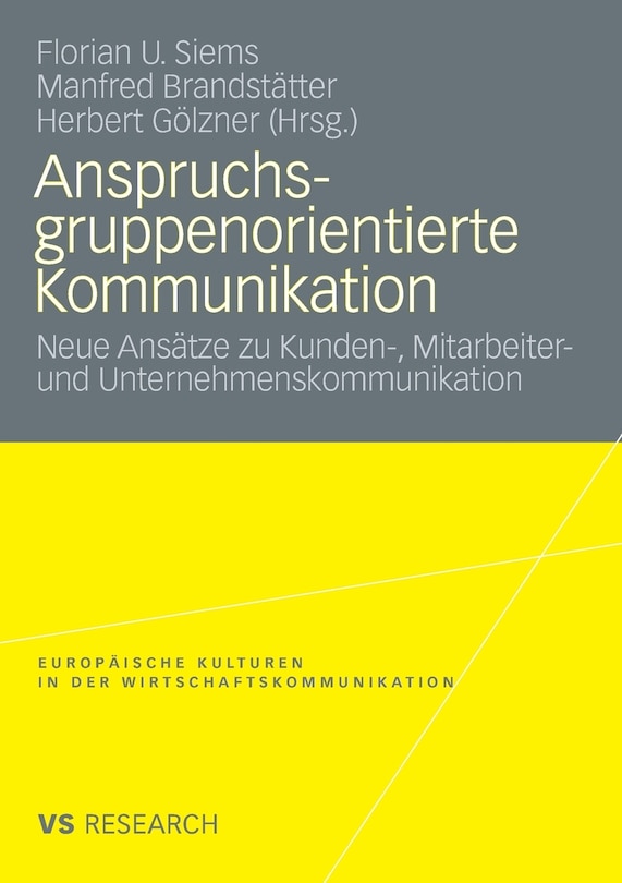Couverture_Anspruchsgruppenorientierte Kommunikation