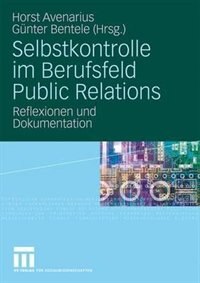 Front cover_Selbstkontrolle im Berufsfeld Public Relations