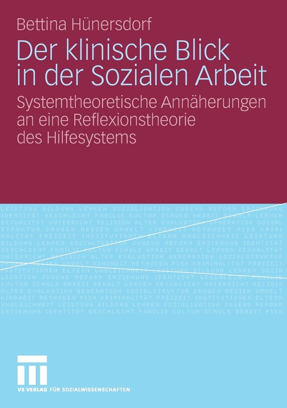 Front cover_Der klinische Blick in der Sozialen Arbeit