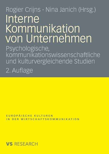 Front cover_Interne Kommunikation von Unternehmen