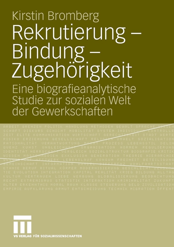 Front cover_Rekrutierung - Bindung - Zugehörigkeit