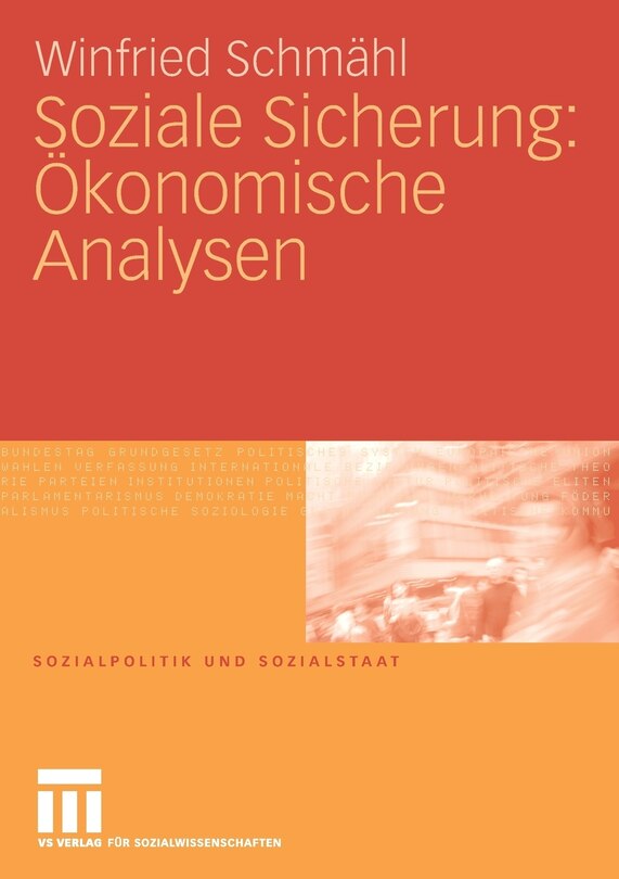 Front cover_Soziale Sicherung: Ökonomische Analysen