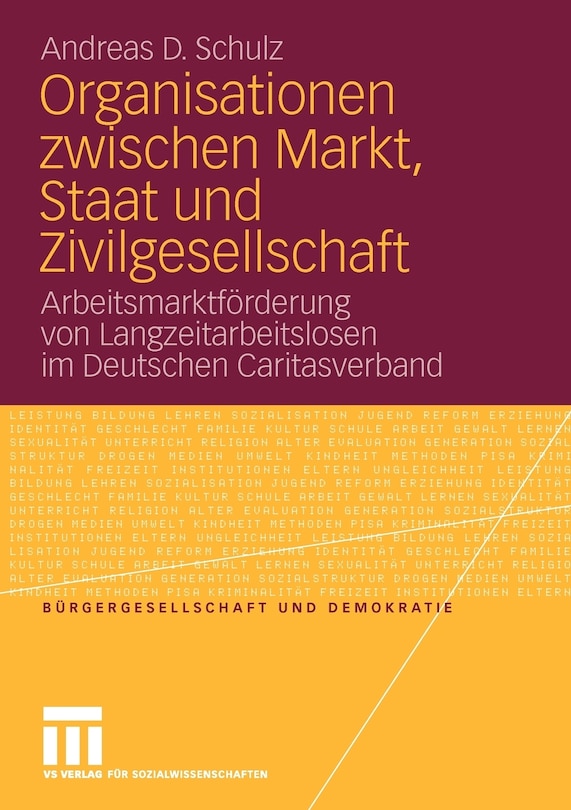 Front cover_Organisationen zwischen Markt, Staat und Zivilgesellschaft