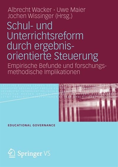 Front cover_Schul- Und Unterrichtsreform Durch Ergebnisorientierte Steuerung