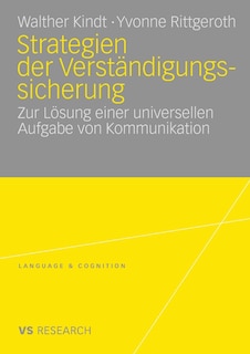 Front cover_Strategien der Verständigungssicherung