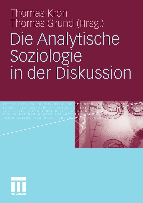 Die Analytische Soziologie In Der Diskussion