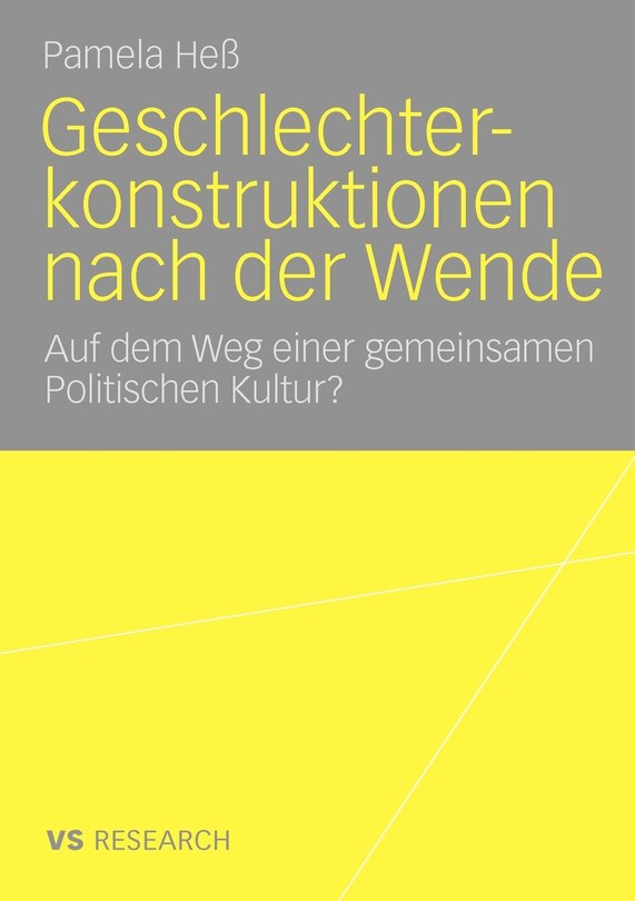 Front cover_Geschlechterkonstruktionen Nach Der Wende