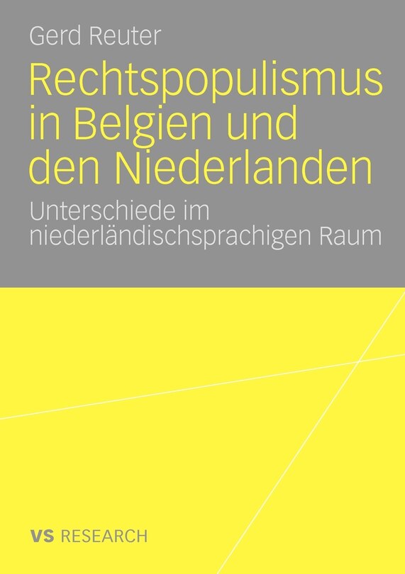 Front cover_Rechtspopulismus in Belgien und den Niederlanden