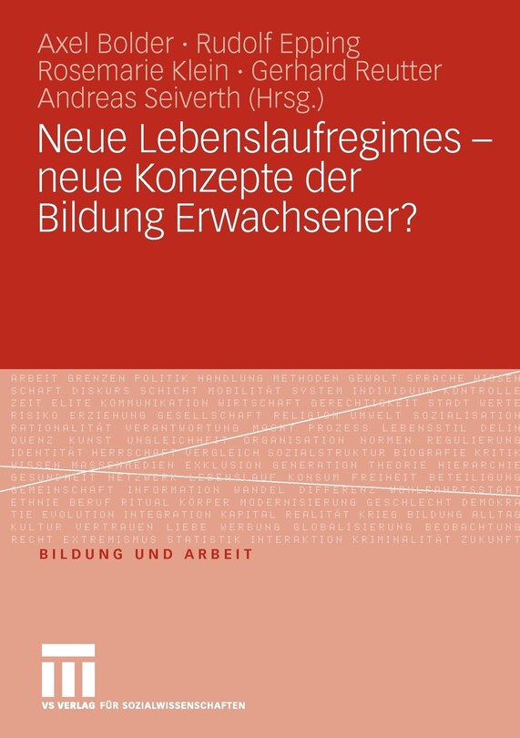 Couverture_Neue Lebenslaufregimes - neue Konzepte der Bildung Erwachsener?