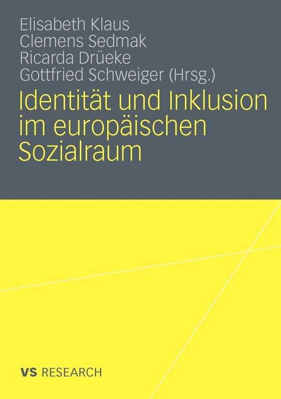 Front cover_Identität und Inklusion im europäischen Sozialraum