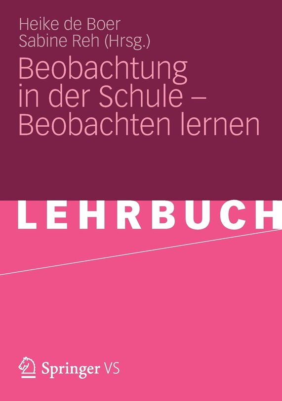 Front cover_Beobachtung in Der Schule - Beobachten Lernen