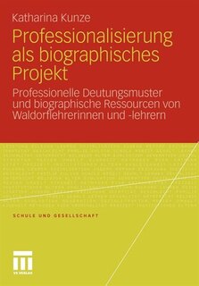 Front cover_Professionalisierung Als Biographisches Projekt
