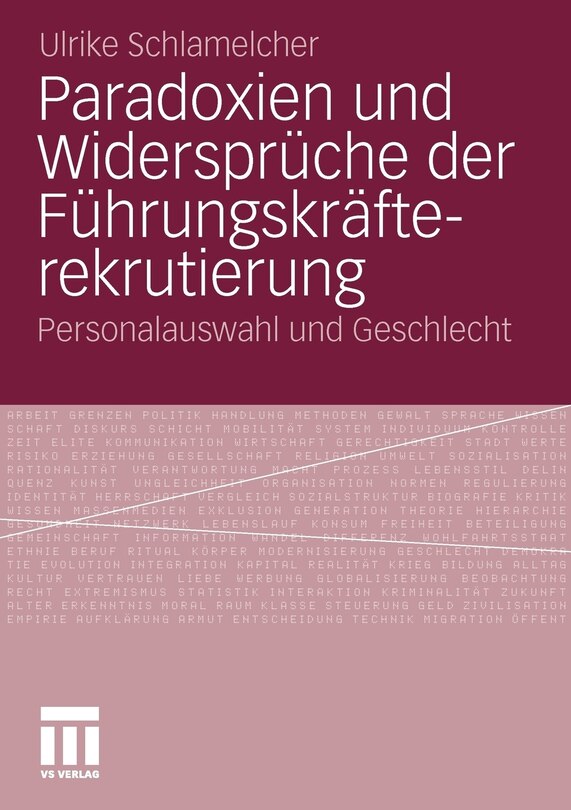 Front cover_Paradoxien Und Widersprüche Der Führungskräfterekrutierung