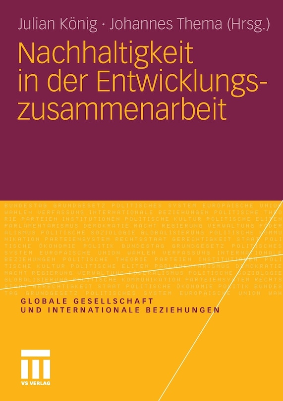 Couverture_Nachhaltigkeit In Der Entwicklungszusammenarbeit