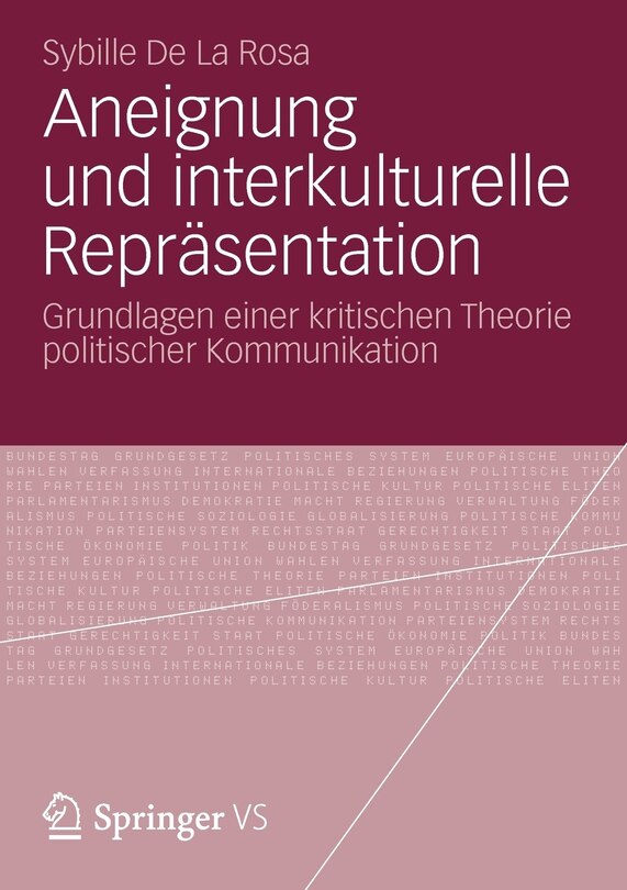 Couverture_Aneignung Und Interkulturelle Repräsentation