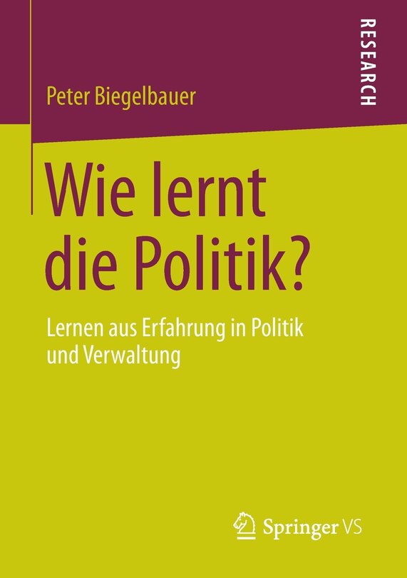 Front cover_Wie Lernt Die Politik?