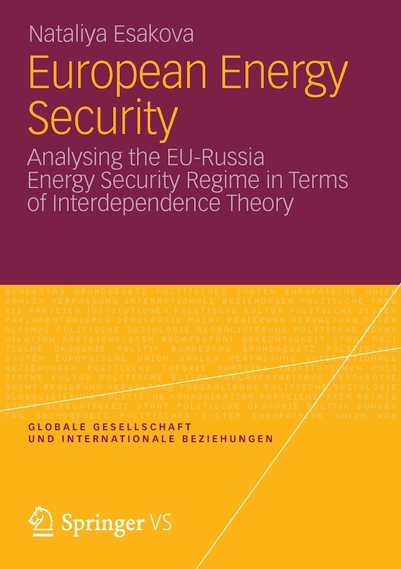 Front cover_European Energy Security