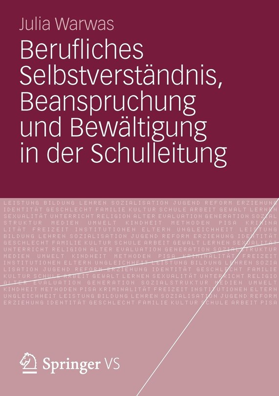 Couverture_Berufliches Selbstverständnis, Beanspruchung und Bewältigung in der Schulleitung