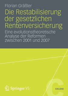 Couverture_Die Restabilisierung der gesetzlichen Rentenversicherung