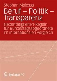 Front cover_Beruf - Politik - Transparenz