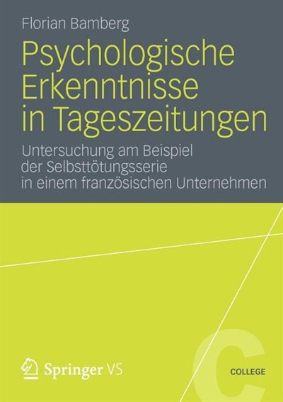 Front cover_Psychologische Erkenntnisse In Tageszeitungen