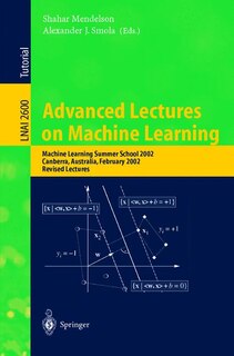 Front cover_Advanced Lectures On Machine Learning