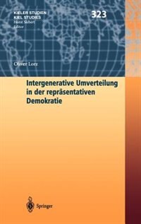 Front cover_Intergenerative Umverteilung in der repräsentativen Demokratie
