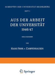 Aus der Arbeit der Universität 1946/47