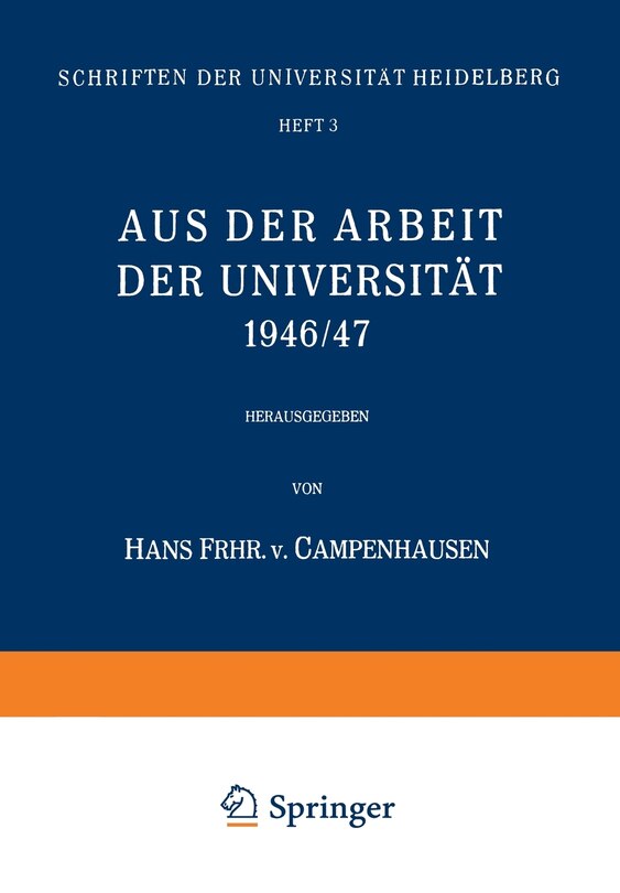 Aus der Arbeit der Universität 1946/47