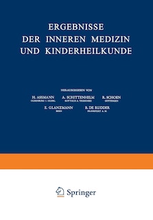 Front cover_Ergebnisse der Inneren Medizin und Kinderheilkunde