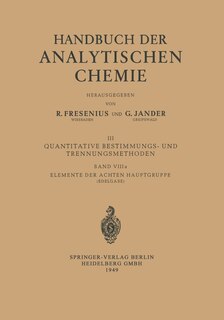 Front cover_Elemente Der Achten Hauptgruppe