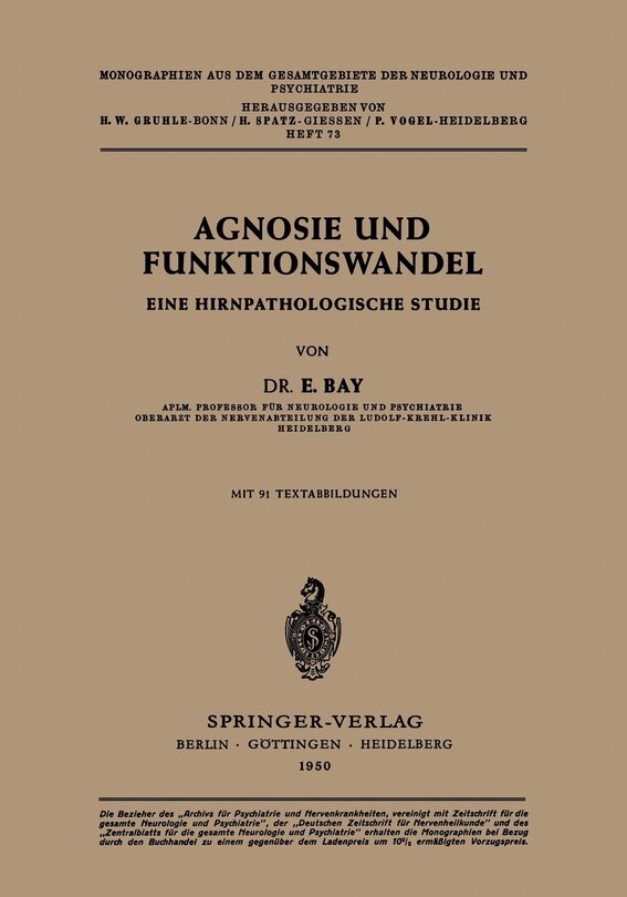 Couverture_Agnosie und Funktionswandel