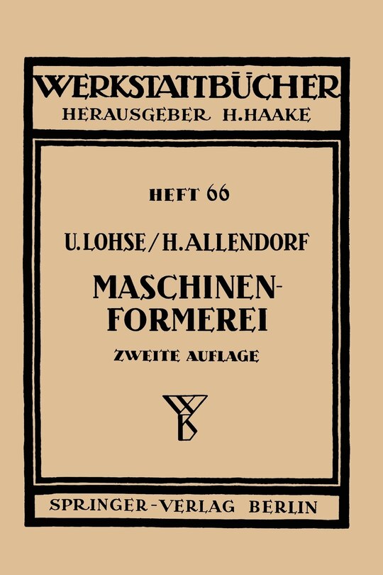 Front cover_Maschinenformerei