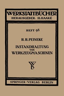 Front cover_Instandhaltung von Werkzeugmaschinen