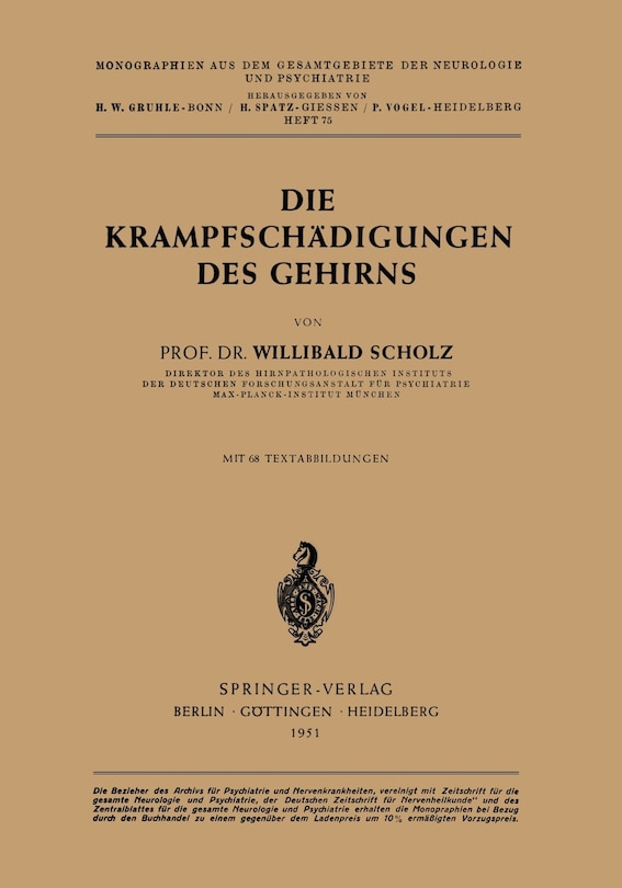 Front cover_Die Krampfschädigungen des Gehirns