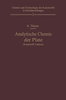 Front cover_Analytische Chemie der Plaste (Kunststoff-Analyse)