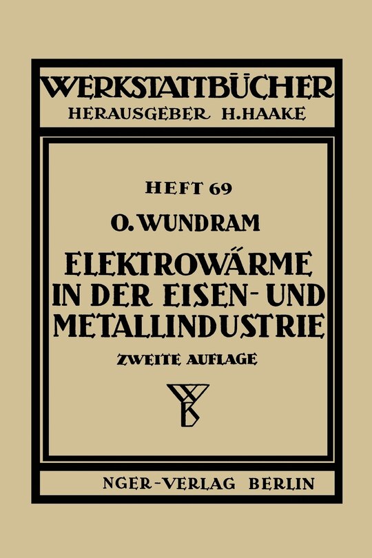 Front cover_Elektrowärme in der Eisen- und Metallindustrie