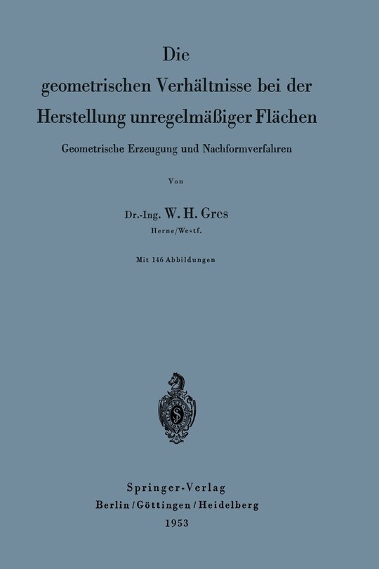 Front cover_Die geometrischen Verhältnisse bei der Herstellung unregelmäßiger Flächen