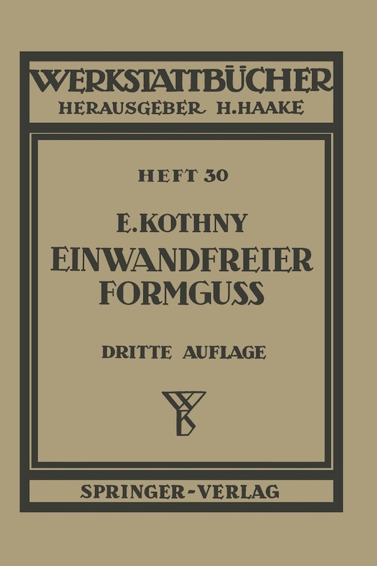 Front cover_Einwandfreier Formguß